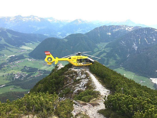 Rettung im Gebirge durch den C4.
