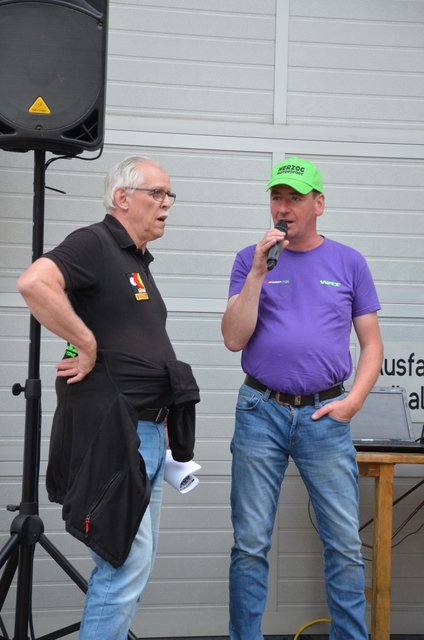 Gastgeber Stefan Wiedenhofer und DIE Stimme des Bergrallye "Bergrallye-Siegi"