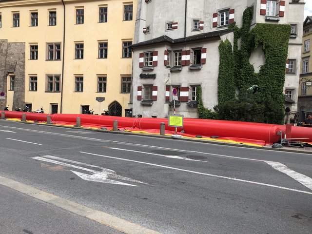 Hochwasserschutz, Otto Burg, Innsbruck | Foto: skn