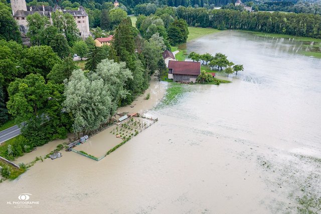 Hochwasser am 12.6.2019 im Bereich St. Gertraudi / Brixlegg