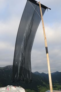 Trauerfahne auf dem Falkenstein