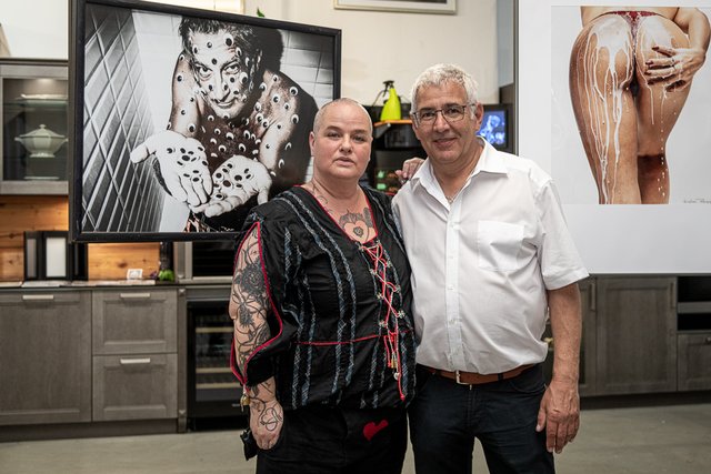Elfriede Pöttgen und Michael Angerer von der Creativ Werkstatt.