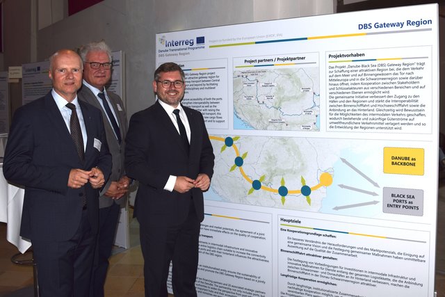 Landesverkehrsplaner Werner Pracherstorfer, Projektverantwortlicher Christian Popp und Landesrat Ludwig Schleritzko.