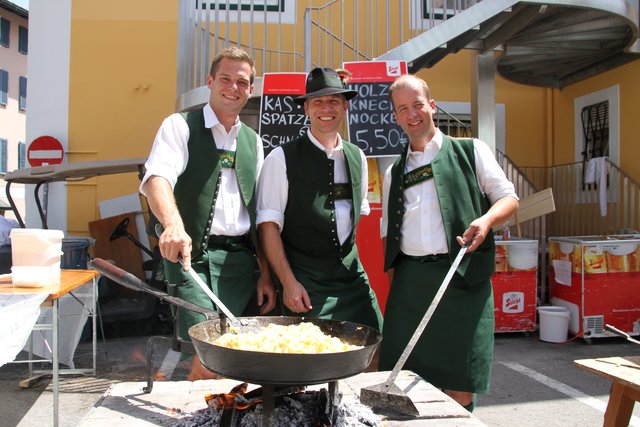 D`Stoaklüftla mit Kas-Spatzen: Lorenz, Andreas und Georg.
