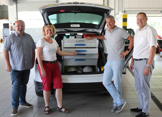 Martin Hofer, Doktorin Pia Stütz, Doktor Werner Stütz und Johannes Raab.