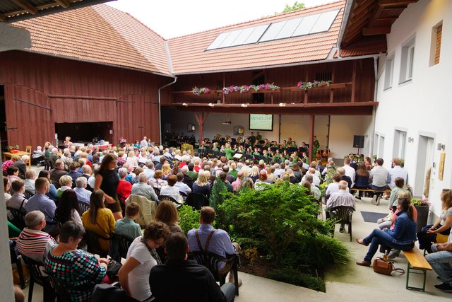 Das traumhafte Ambiente des Vierkanthofes