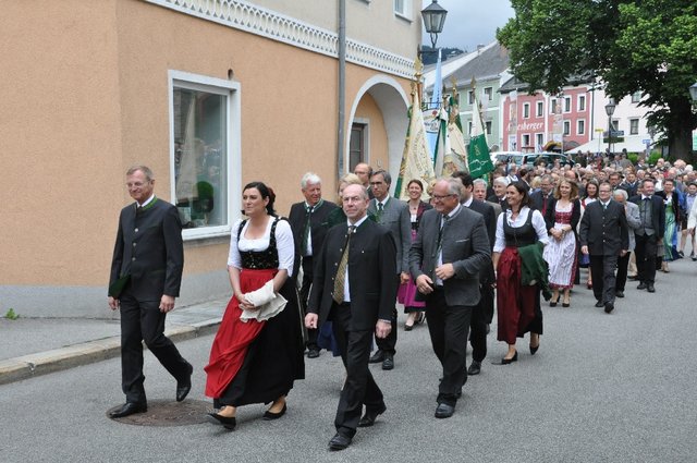 Der Festzug zum Stiftsmeierhof Schlägl.