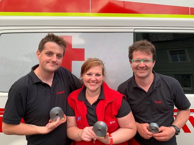Die erfolgreichen Kirchdorfer von links: Michael Kronberger, Sabrina Grillmayr und Erich Kastner.