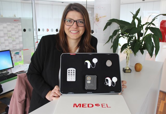 (Anmerkung: Bericht vom 17.5.2017) Daniela freut sich, dass sie alle ihre Kompetenzen und Erfahrungen in ihre Arbeit bei MED-EL miteinfließen lassen kann.