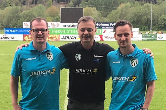 Markus Karner (1.v.l.) verlässt den FC Gleisdorf und wechselt in die Erste Liga zum SV Horn.