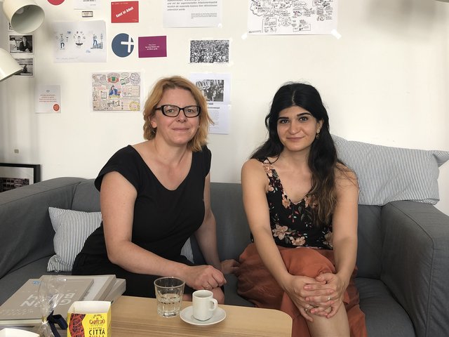 Martina Könighofer (l.) und Schifteh Hashemi sehen soziale Unternehmen als die Unternehmensform der Zukunft.