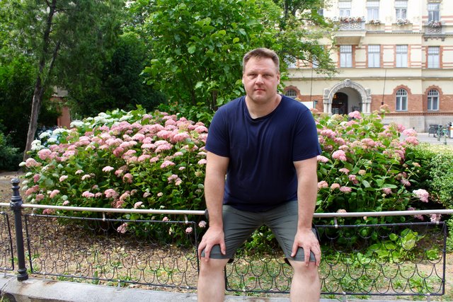 Georg Gogitsch lässt gerne seine Seele im Brigittapark baumln.