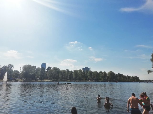 Durch den täglichen Einsatz der Mähboote steht dem Badevergnügen in der Alten Donau nichts mehr im Weg.