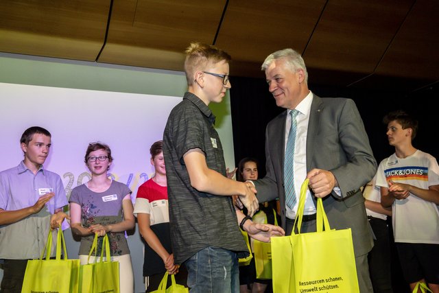 Lukas Rausch  und Präs. Bgm. Anton Kasser | Foto: GV Gmünd