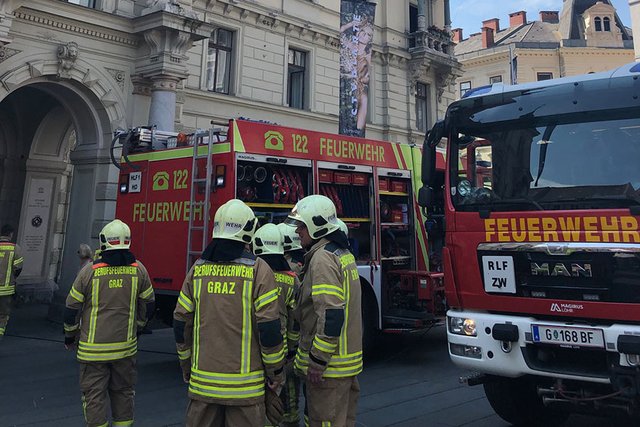Die Grazer Berufsfeuerwehr konnte hatte den Brandherd rasch im Griff.