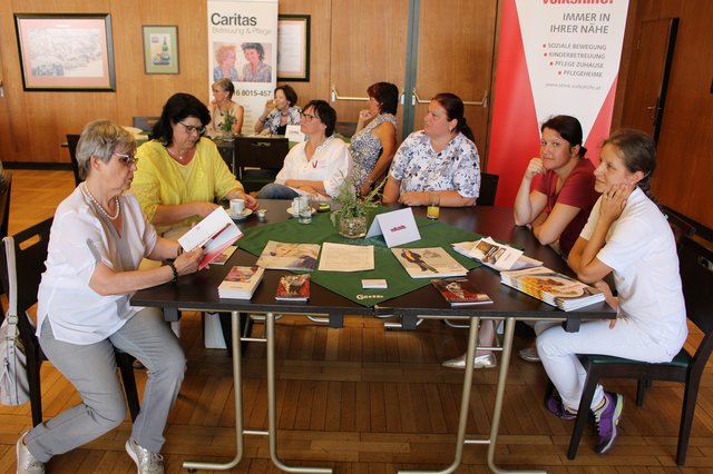 Das Volkshilfe Sozialzentrum Leoben  informierte über mobile Dienste und Alltagsbegleitung.