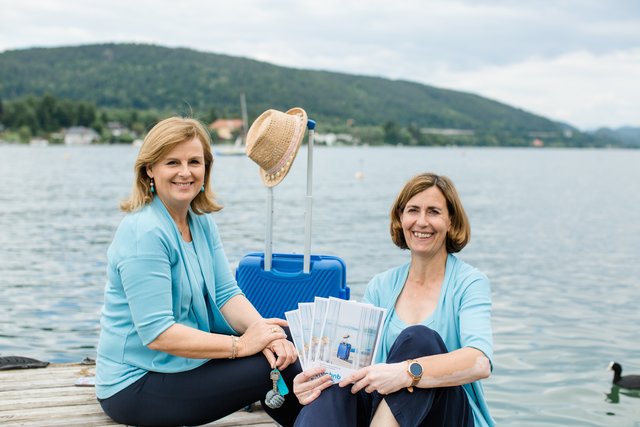 Innovativ gegen kalte Betten am Wörthersee und vielleicht bald in ganz Kärnten: Heide Pichler-Herritsch und Claudia Reibnegger (v. li.) von "seebnb"