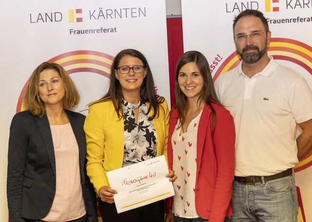 Setzen sich für Frauenpower ein: Martina Gabriel, Landesrätin Sara Schaar, Christina Patterer und Josef Zoppoth (von links) | Foto: Lutche