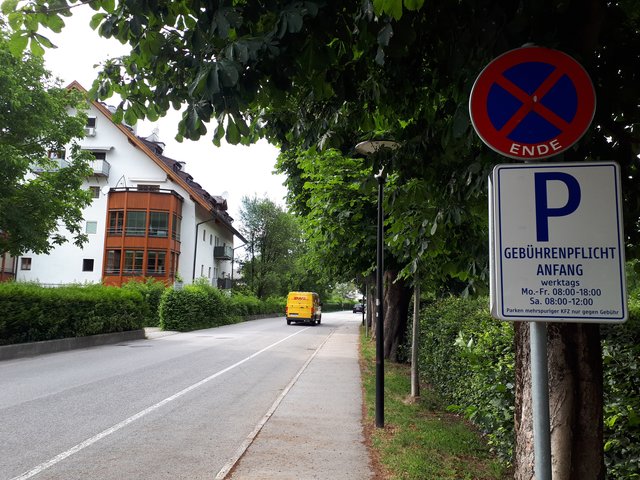 Die Davisstraße in Hallein.