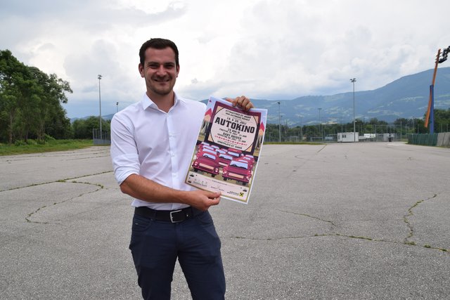 Initiator Marco Radl fiebert mit seinem Organisationsteam dem ersten Autokino am Sportplatz in St. Andrä entgegen