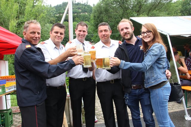 Hervorragende Stimmung beim Tag der offenen Tür der Feuerwehr Eberstein.