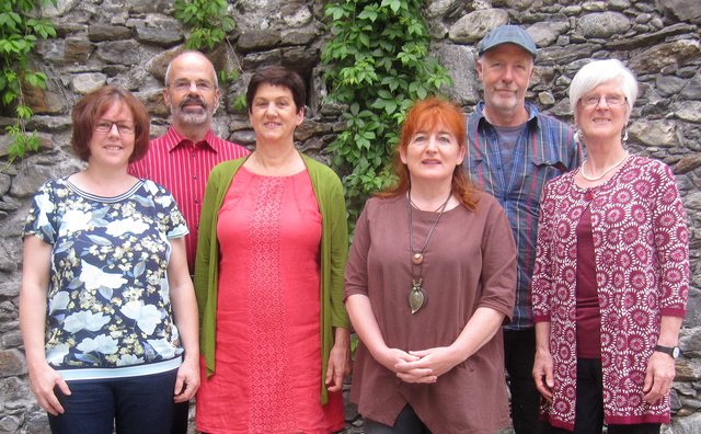 Brigitte Amort, Thomas Haidenberger, Gerlinde Kieberl, Maria Katharina Nothdurfter, Peter Ressi, Christa Haidenberger (v.l.). | Foto: Grüne Tirol