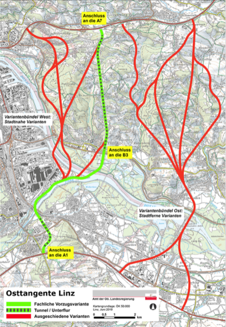 Die Osttangente Linz wird laut Landesrat Steinkellner als Transit-Route genutzt.