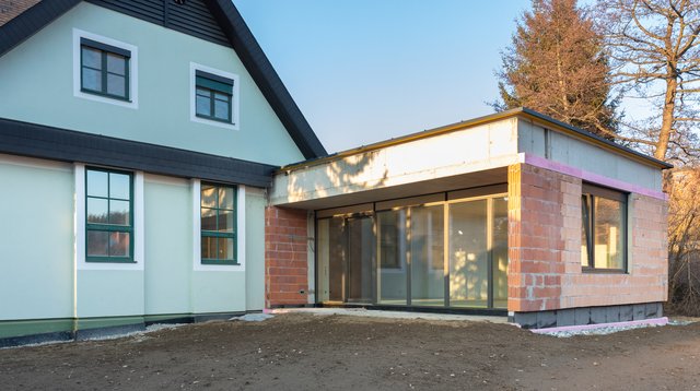 Hier noch Baustelle, jetzt fertig zur Eröffnung: Das neue Musikerheim in Lannach. | Foto: Petru Rimovetz