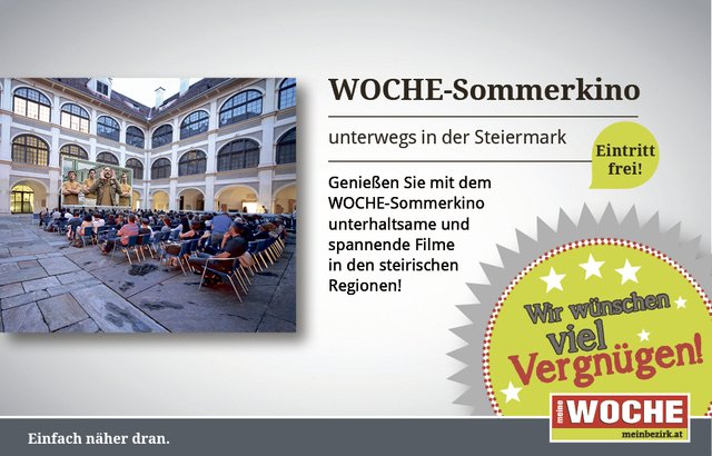 Das WOCHE Sommerkino unterwegs macht den Kinosommer perfekt!