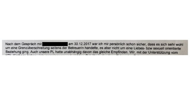 Die Heimleiterin befindet, dass die Vorwürfe übertrieben waren und entschließt, die Sache auf sich beruhen zu lassen.