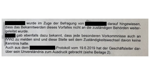 Vorschriftswidrig: Der Vorfall hätte gemeldet werden müssen.