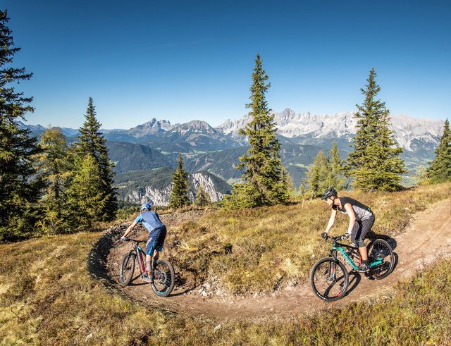 Auf der Reiteralm wird das Angebot für Mountainbiker ausgebaut. Ab Ende Juni stehen neu angelegte „Singletrails“ in der Länge von insgesamt 15 Kilometern zur Verfügung.  | Foto:  Reiteralm/Lorenz Masser