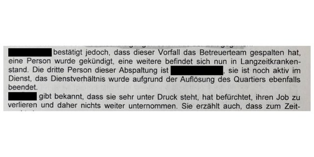 Danach kommt es zu Zwistigkeiten im Team, einige Mitarbeiter verlassen die Einrichtung.