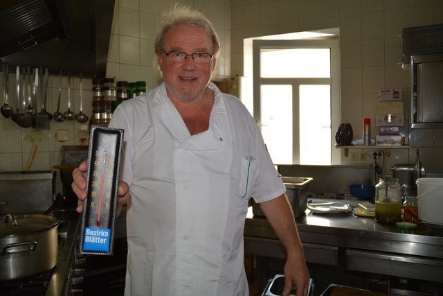 Werner Pauser kocht bei 34 Grad auf.