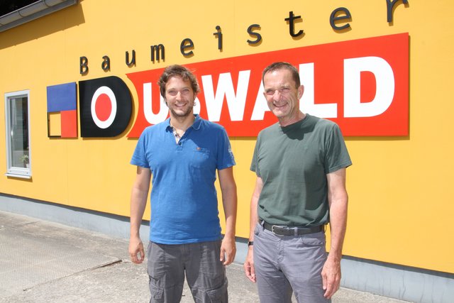 Leisten ihren Beitrag: Bauunternehmer Christoph und Otto Duswald.