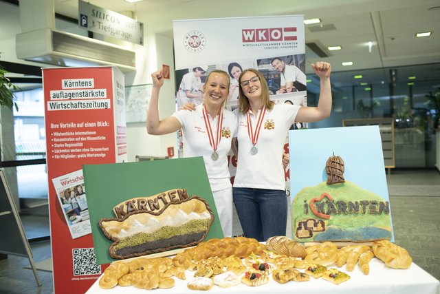 Vertraten erfolgreich das Bundesland Kärnten: Maylin Münster (links) und Nina Hinteregger | Foto: WKK/Peter Just