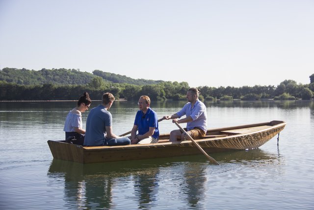 Am Viehofner See sprach St. Pöltens Bürgermeister über seine Laufbahn, seine Pläne und das große Ziel Kulturhauptstadt.