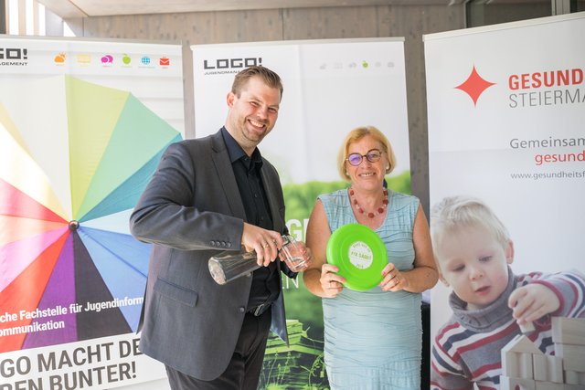 Johannes Heher und Maria Drechsler informierten über die Projekte.