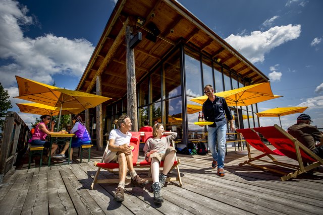 Am Kreischberg wird von Hütte zu Hütte gewandert.