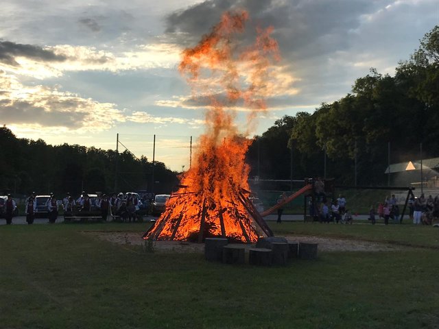 Bei der Sonnwendfeuer durfte das Team des USV Raabs 300 Gäste begrüßen.
