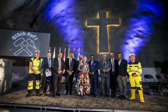 Feierstunde unter Tage. | Foto: BBT SE/Hetfleisch