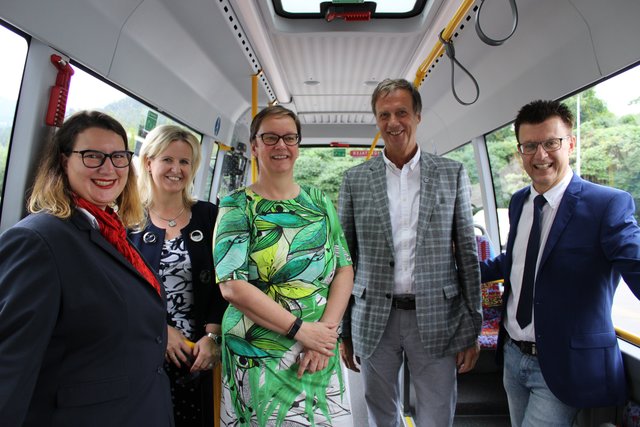Kein Arbeitskräftemangel bei der MVG: Anja Benesch, Gudrun Ankersen, Sabine Hirtler, Bgm. Fritz Kratzer und Gerhard Deutsch.