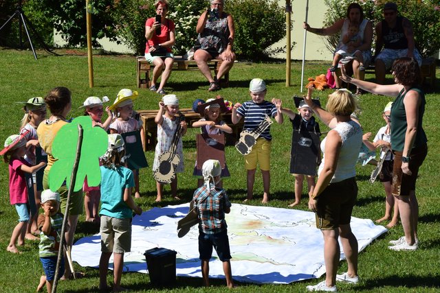 Die Kindergartenfüchse von Mixnitz zeigten beim Klimafest, was echte Klima-Checker sind. | Foto: KK