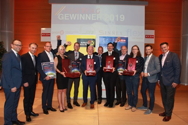 Die Gewinner des Exportpreises 2019 wurden für ihr Engagement ausgezeichnet | Foto: Raiffeisen Landesbank/Krainz
