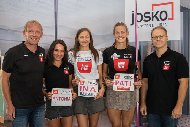 V.l. Organisationschef Klaus Angerer, Antonia Kaiser, Ina Huemer, Patricia Madl und der neue Igla-Obmann Richard Gierlinger.