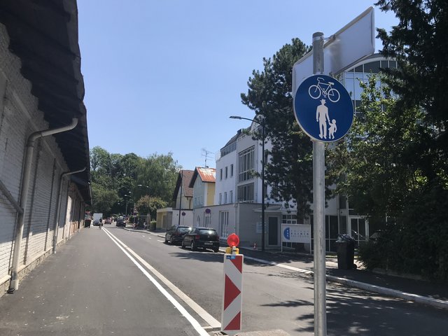 Die Arbeiten an der Sinnhubstraße konnten bereits abgeschlossen werden.