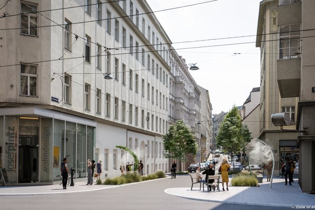 Die Zieglergasse wird ab August in eine "kühle Meile" verwandelt und mit Maßnahmen ausgestattet.