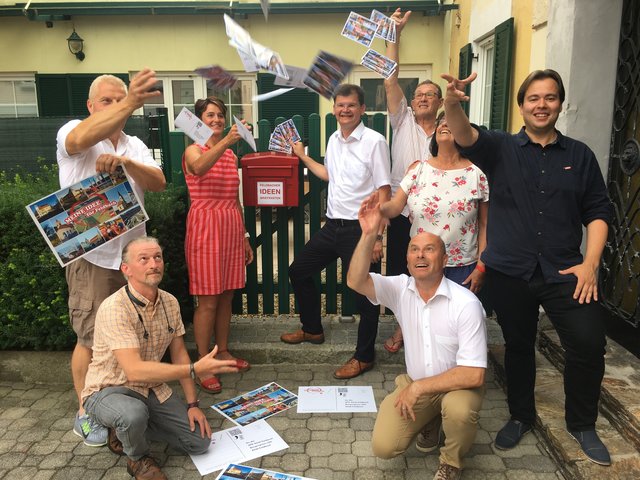 Geht es nach dem Feldbacher SPÖ-Team, sollen die Ideen gleichsam vom Himmel fallen. | Foto: SPÖ Feldbach