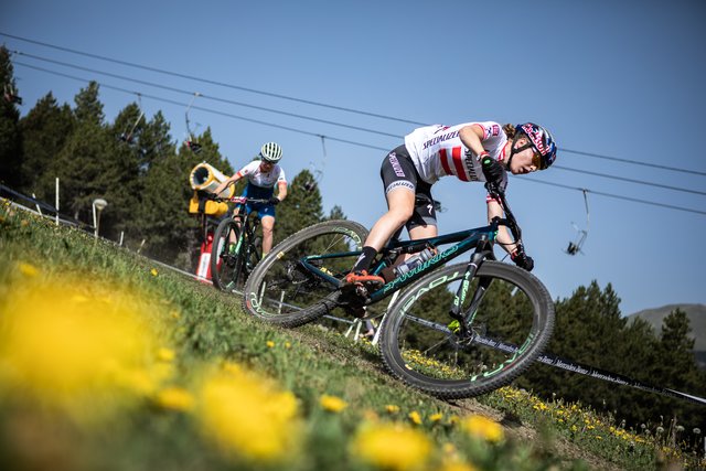 Lange hielt Laura Stigger auch in Andorra im absoluten Spitzenfeld mit, musste sich dann aber mit Rang sieben begnügen. | Foto: Max Fuchs/EGO-Promotioin