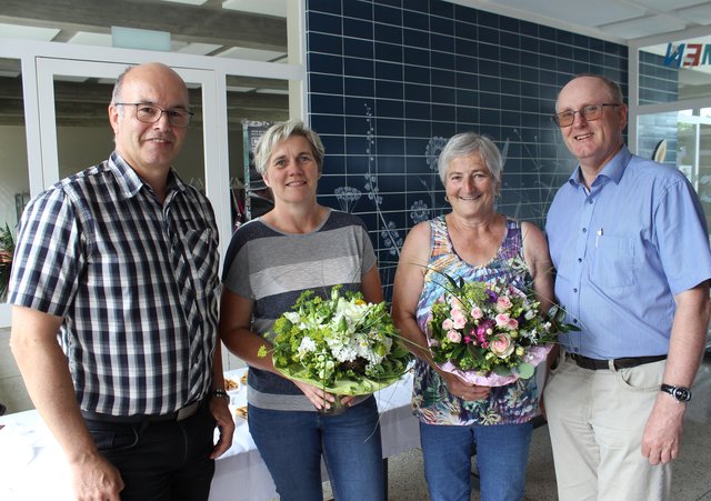 Amtsleiter Walter Humer, Elisabeth Dopler, Fanni Luger, Bürgermeister Herbert Strasser.  | Foto: Anton Gahleitner